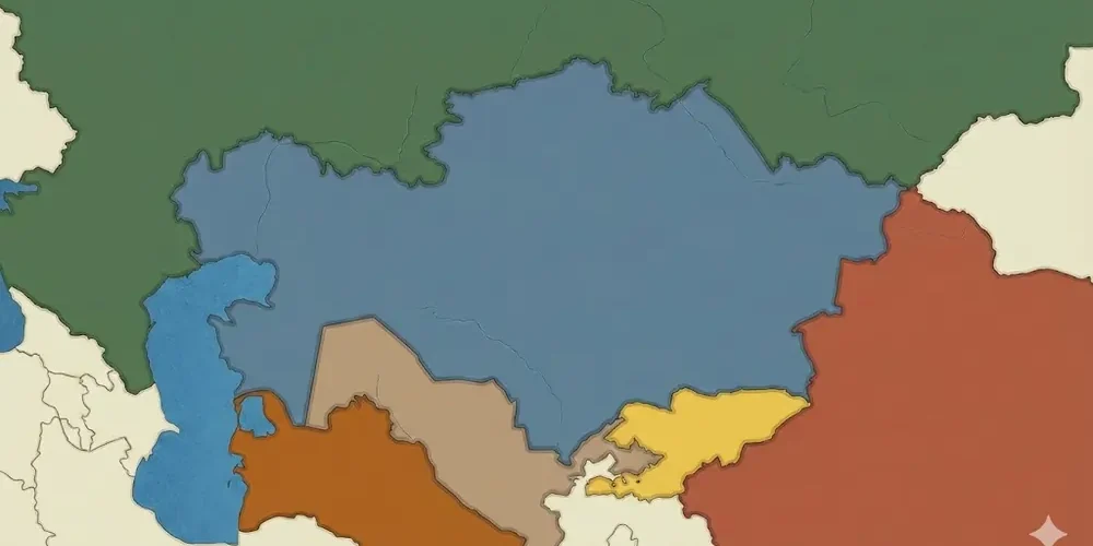 С какими странами граничит Казахстан