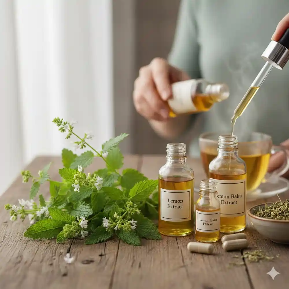 Lemon balm extract benefits: evidence & safety