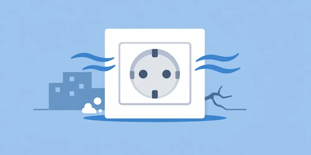 Почему дует из розеток в панельном доме