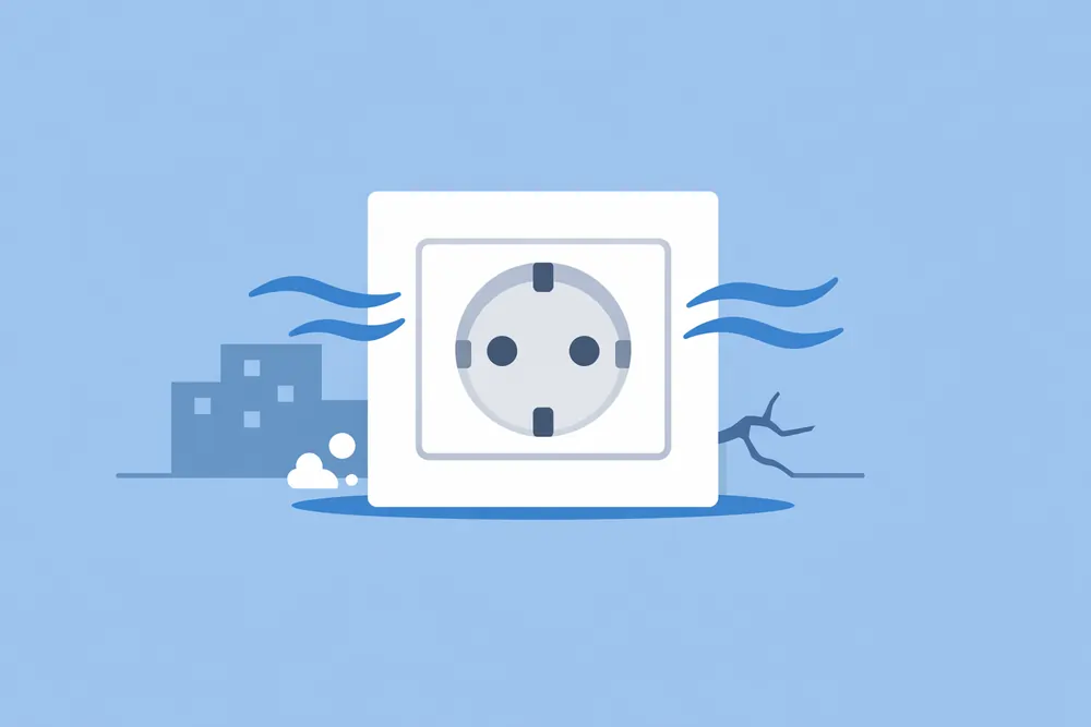 Почему дует из розеток в панельном доме