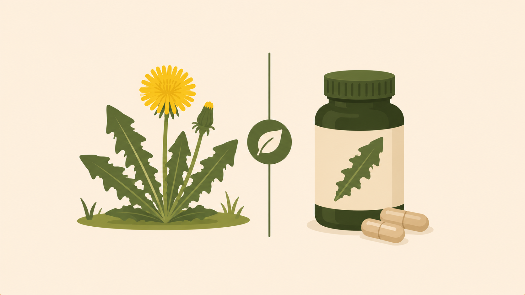Backyard Dandelion vs Dandelion Leaf Capsules