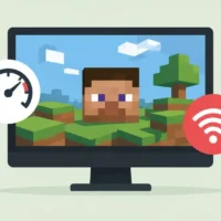 Высокий пинг в Minecraft вечером