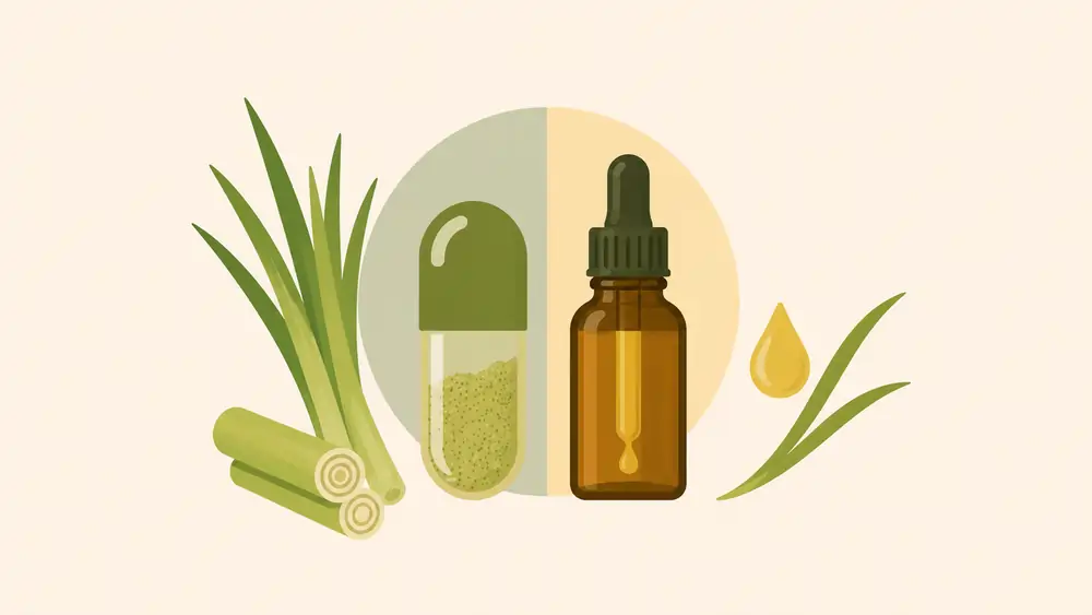 Lemongrass Capsules vs Lemongrass Essential Oil