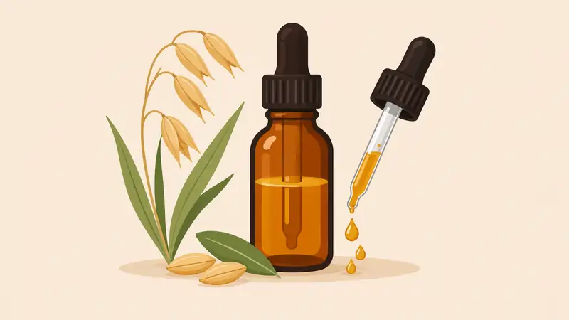 Oatstraw Tincture Drops vs Dropper